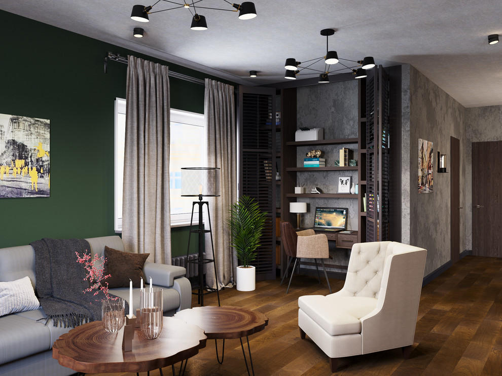 3 D Visualization of living room. Design by Set Bureau.