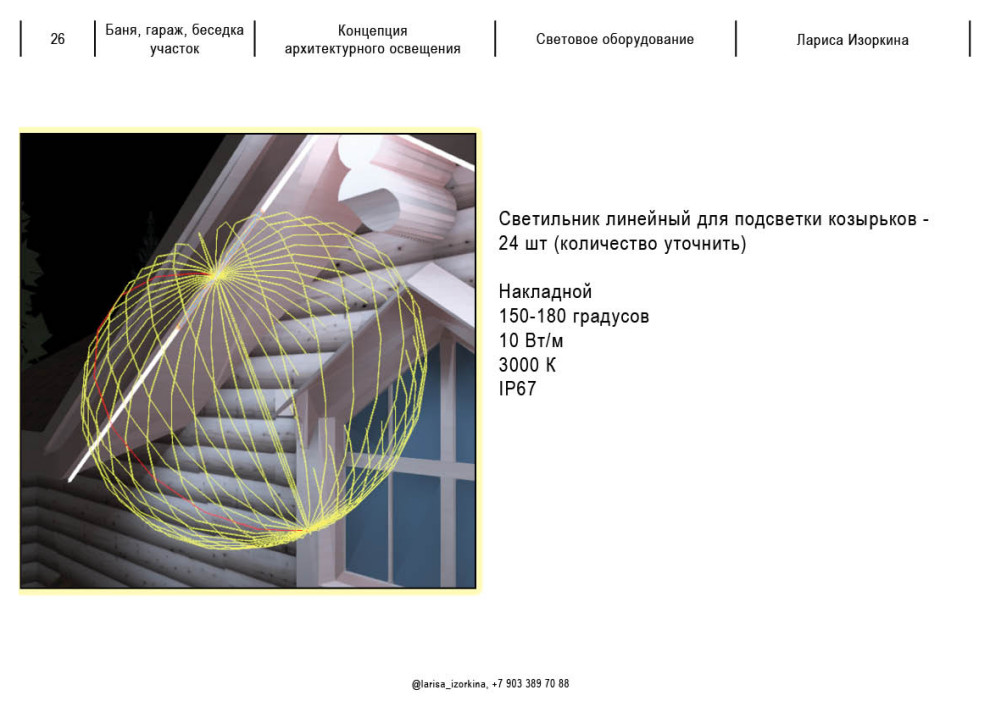 Светодизайн участка, дома, беседки, ландшафта