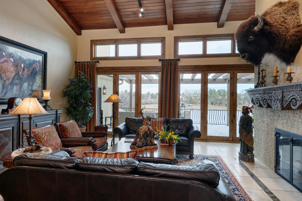 Great room - Custom Draperies