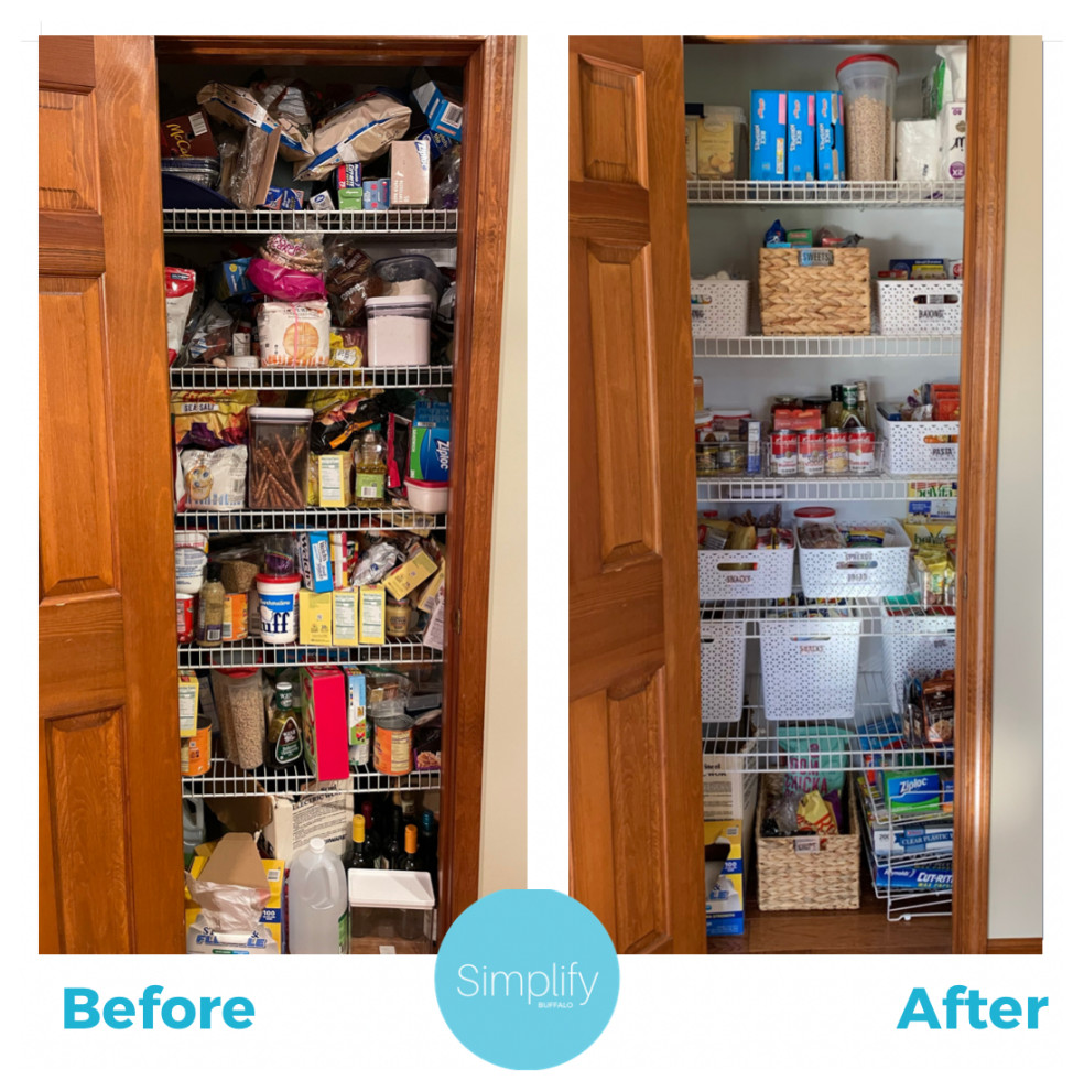 Organized Pantry Before & After