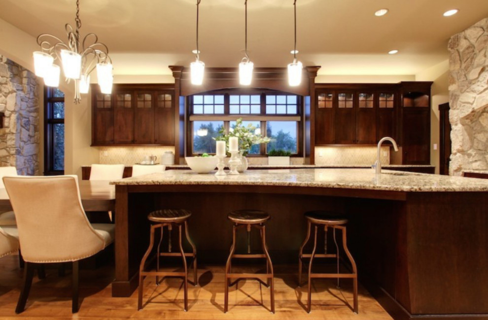 Inspiration for a transitional kitchen remodel in Calgary