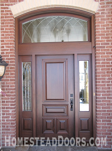 Elegant Mahogany Entryway Custom Made With Solid Wood