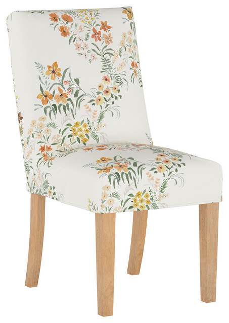 Hampton Dining Chair With Slipcover, Lucinda Floral Harvest