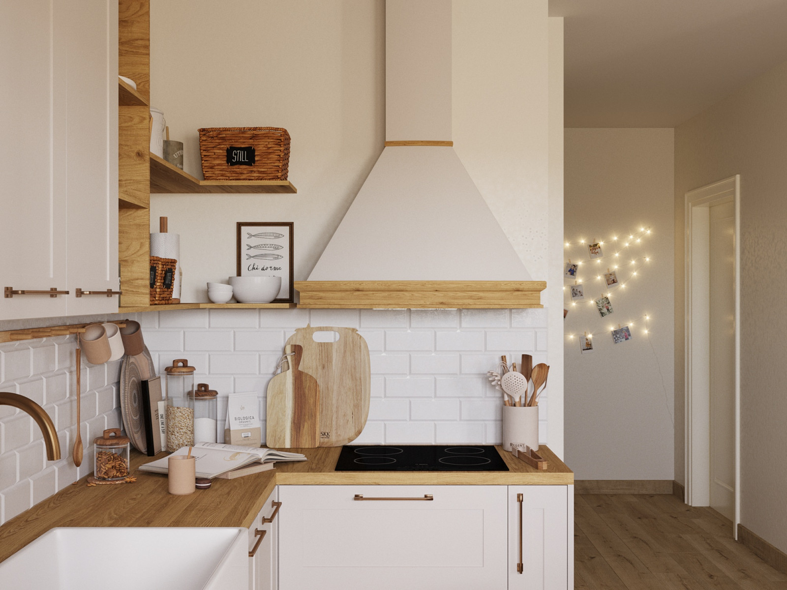 Scandi, кухня-гостиная