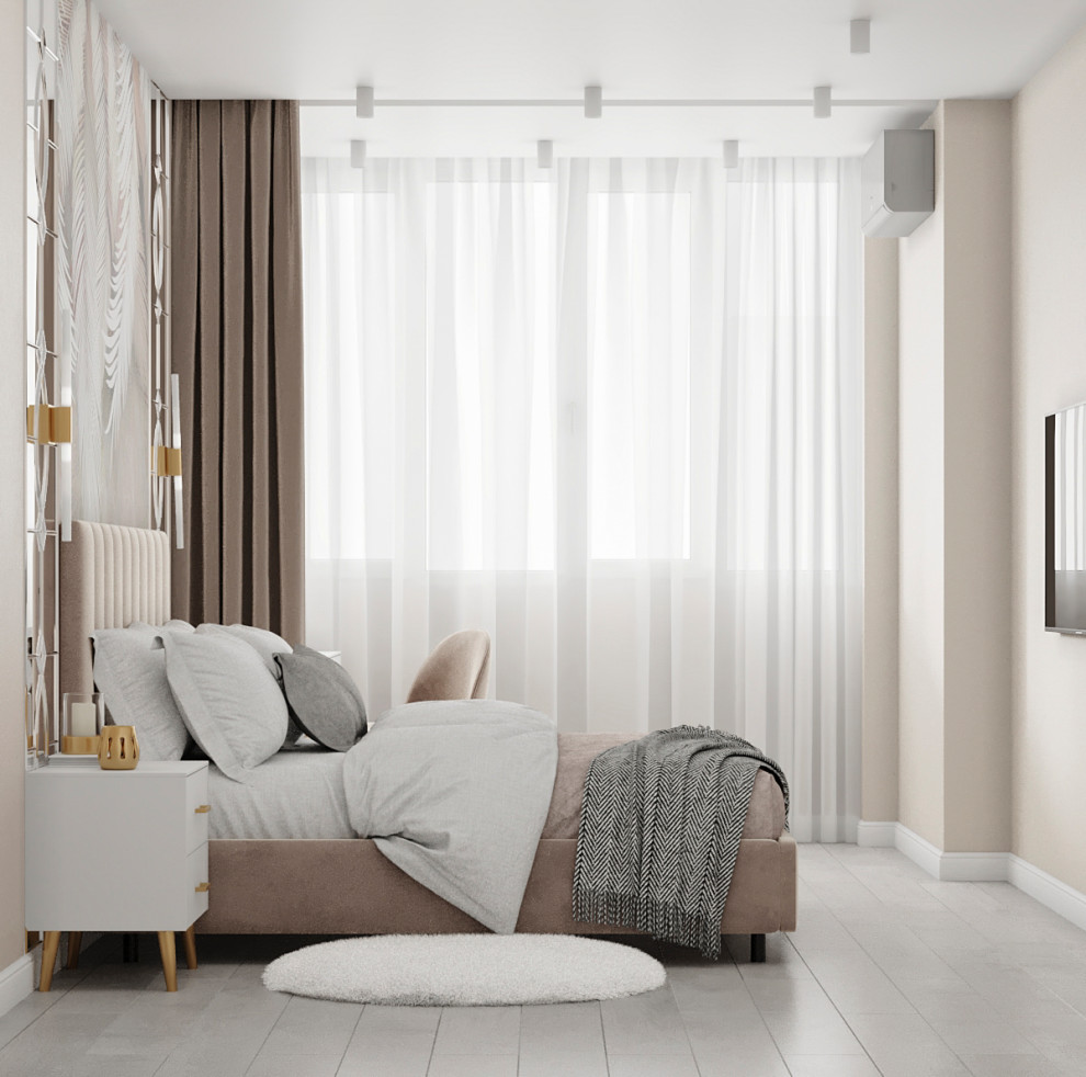 Квартира с гостиной с элементами ар-деко в современной интерпретации