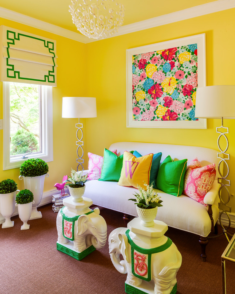 Inspiration for an eclectic home design remodel in New York