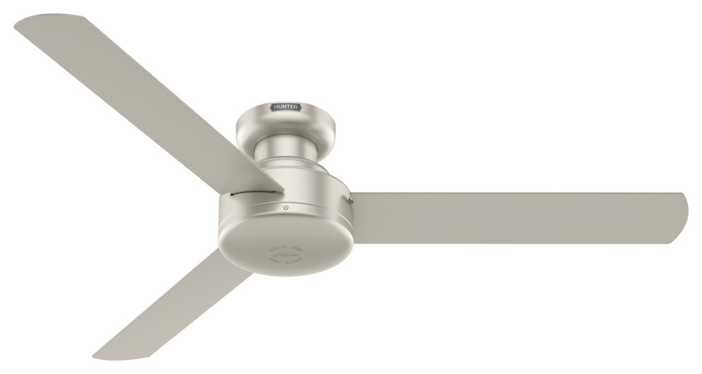 Hunter 52" Presto Low Profile Ceiling Fan, Wall Control Transitional