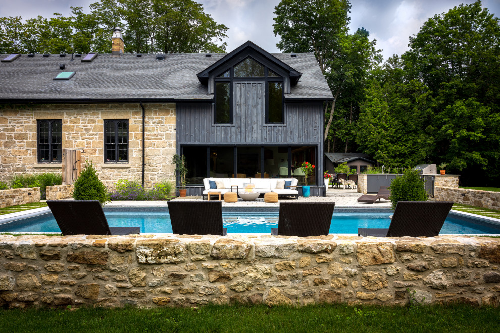 Example of a transitional pool design in Toronto