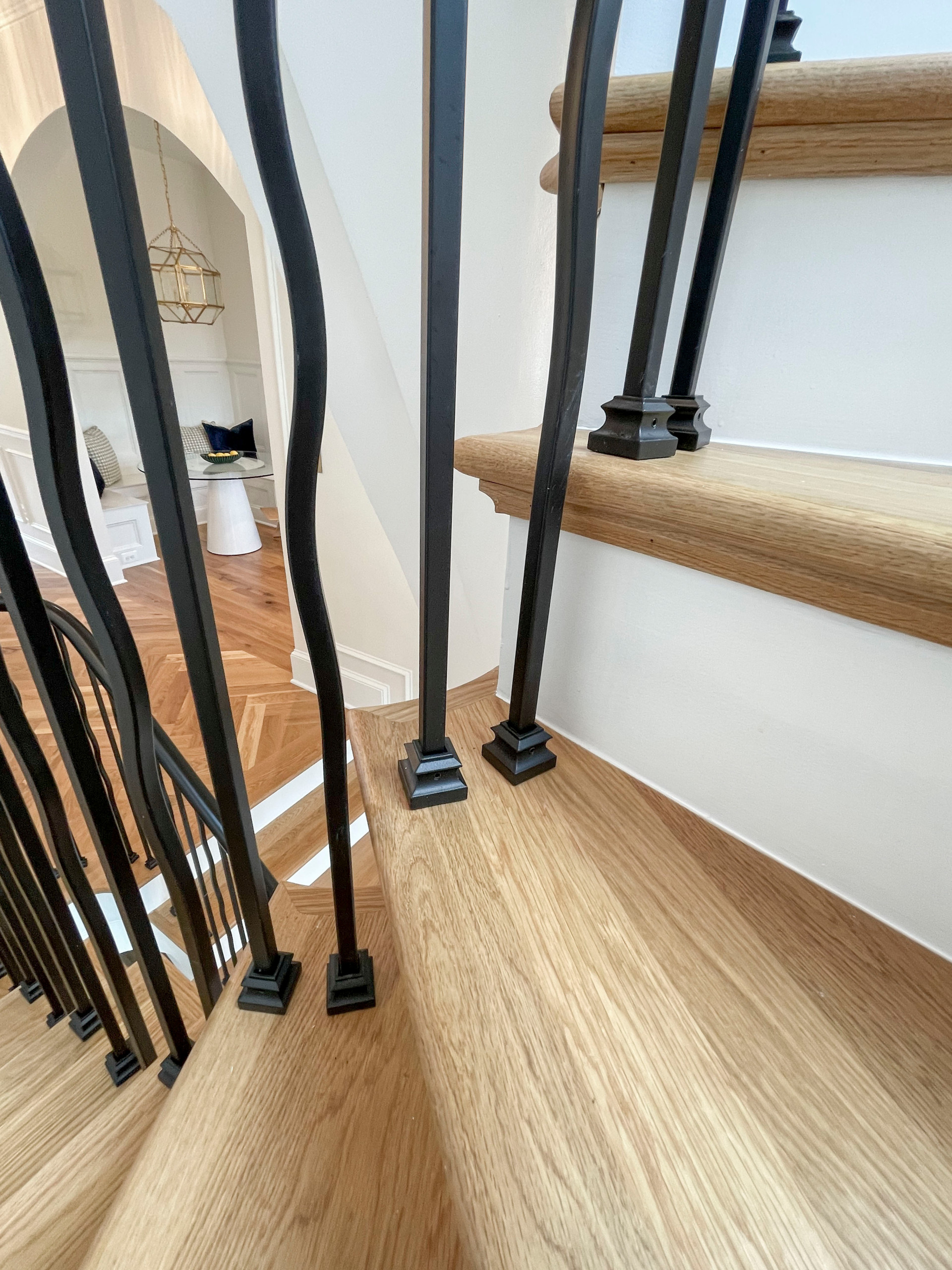 106_Modern Balustrade System Meets Traditional Winding Stairs, Aldie VA  20105