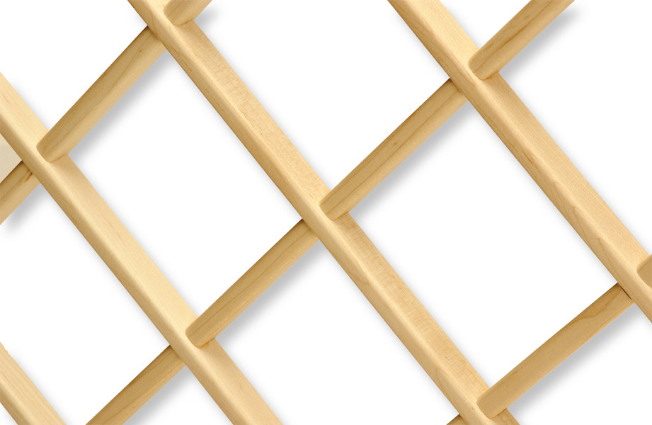 Omega National Diagonal 24x43 28Bottle Wine Rack, Lattice, 43 in wide Transitional Wine