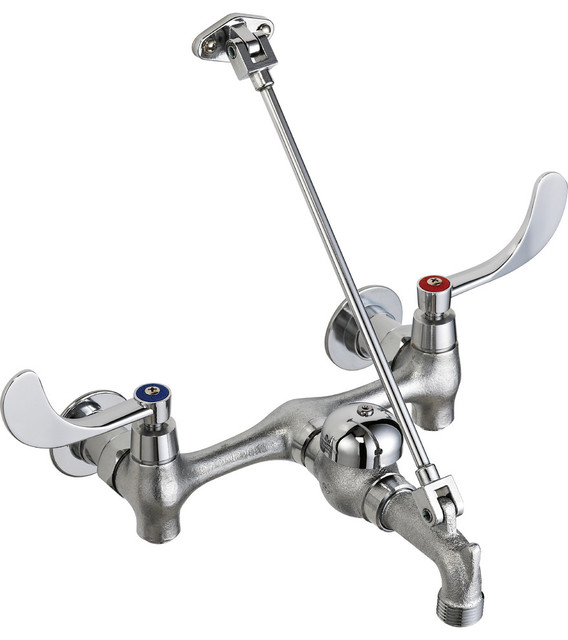 Delta Wall Mount Service Sink Faucet With Lever Handles And