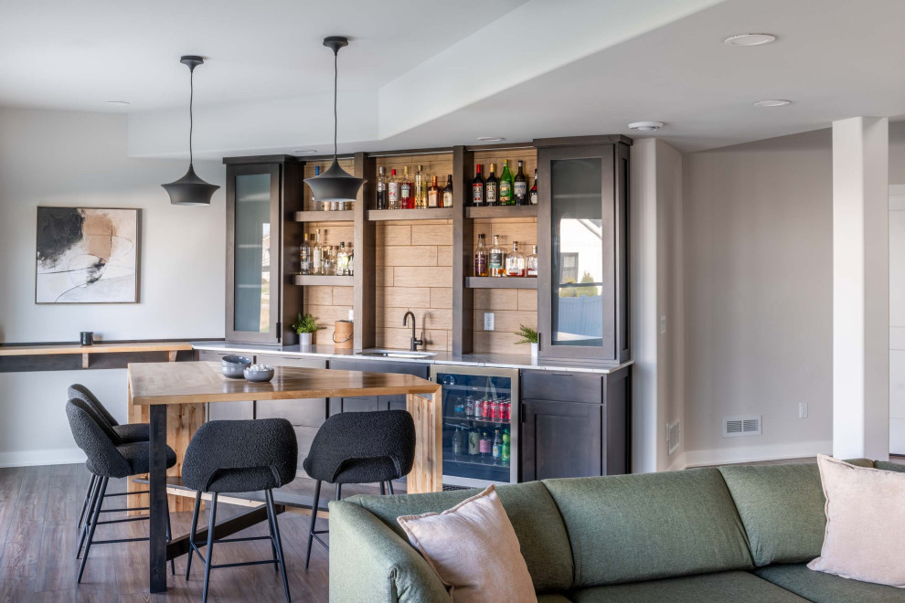 Reimagined Basements - A Modern Basement & Bar - Contemporary - Home ...