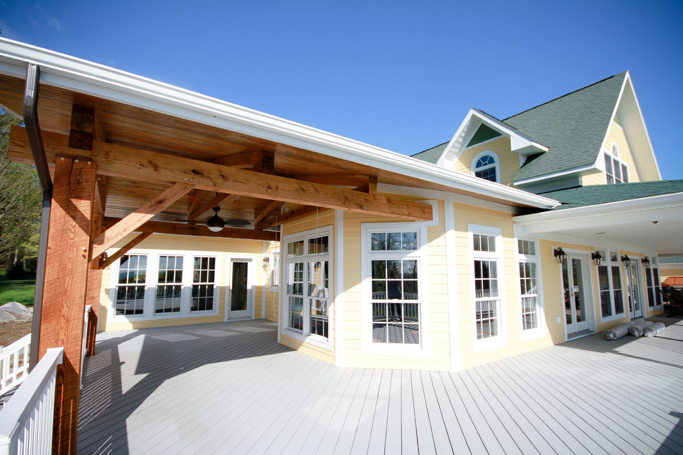 Timber Frame House Addition on Ridge Road