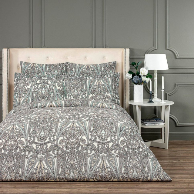Kelly Beige Duvet Cover Full, Full Traditional Duvet Covers And
