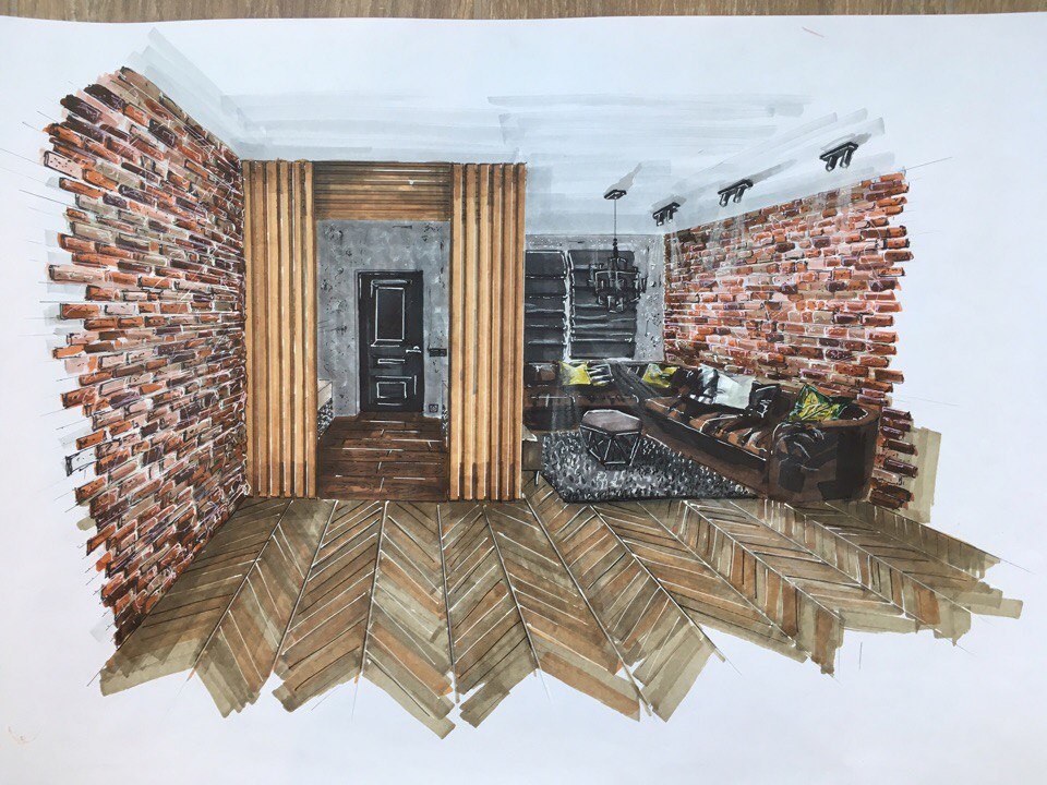 Таун-хаус в стиле лофт