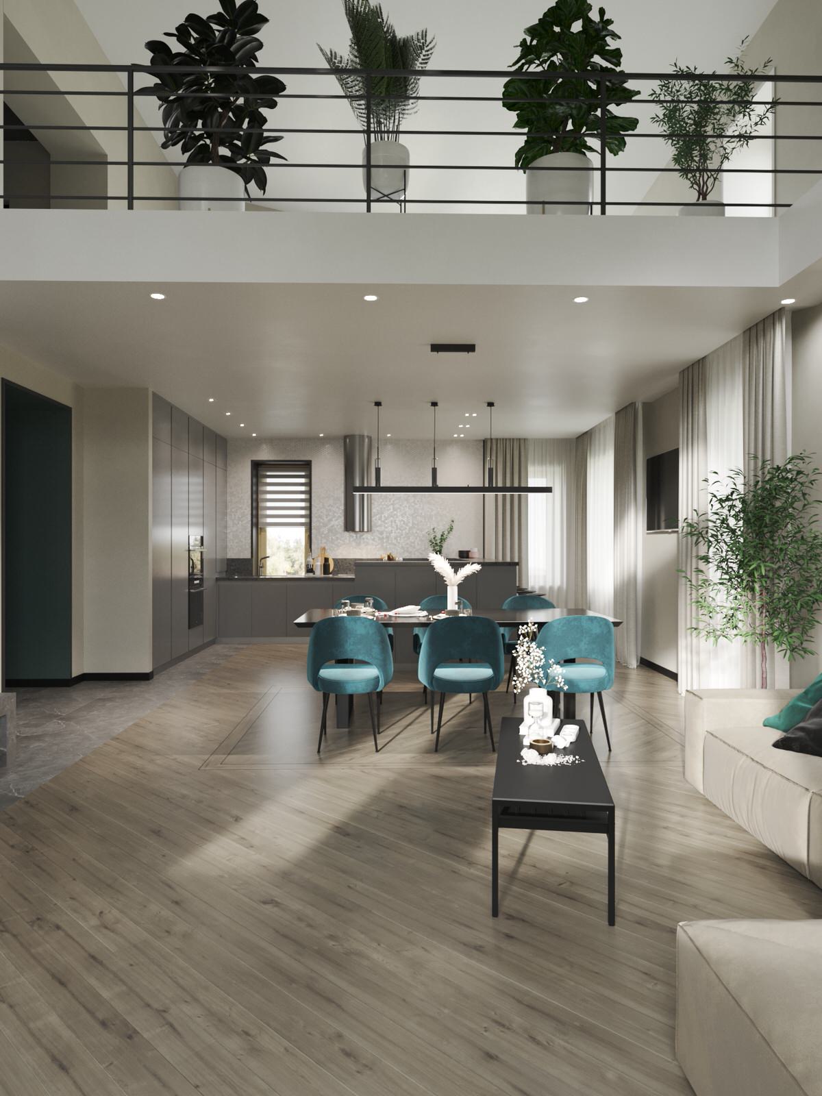 Коттедж 4 этажа