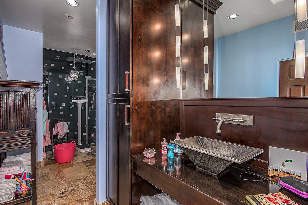 Inspiration for a southwestern bathroom remodel in Phoenix