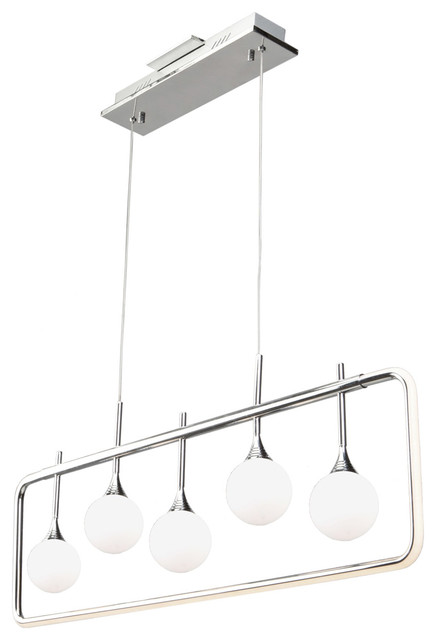 Island Lighting 5 Light Fixture With Chrome Metal White Gl Light Fixture With Chrome Metal White