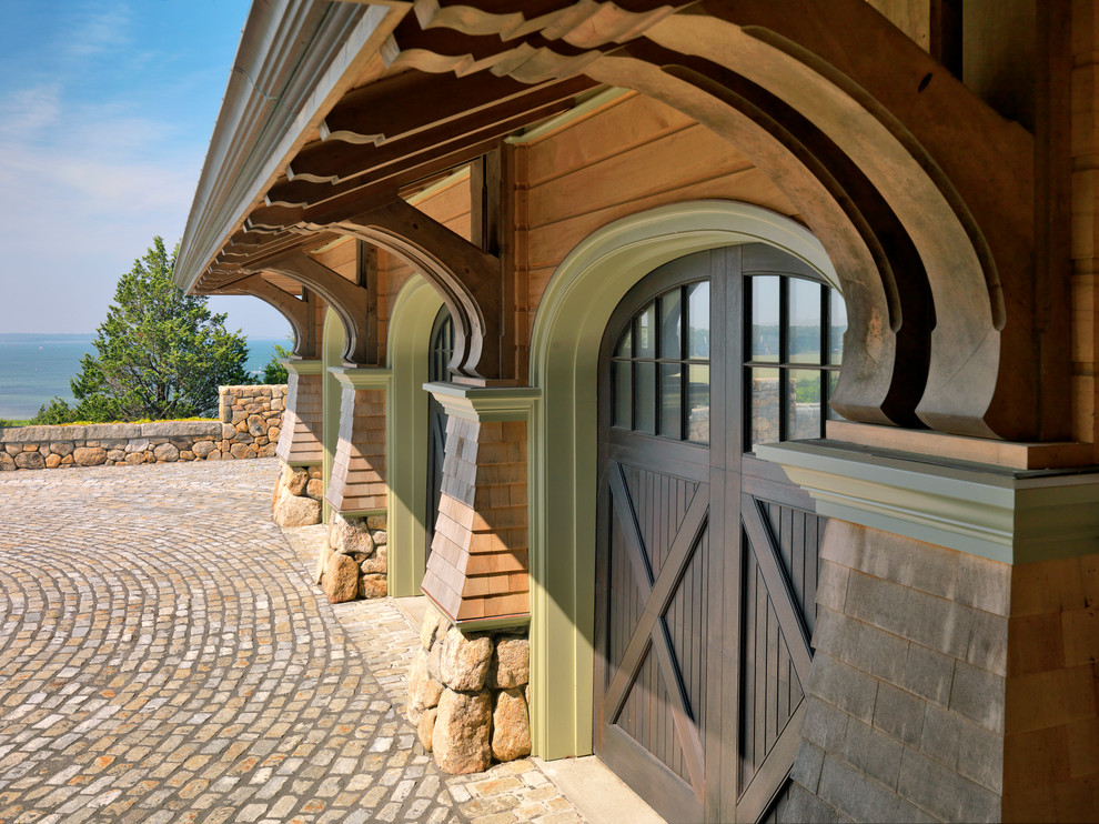 Round Hill Victorian Garage Boston by Meyer & Meyer, Inc