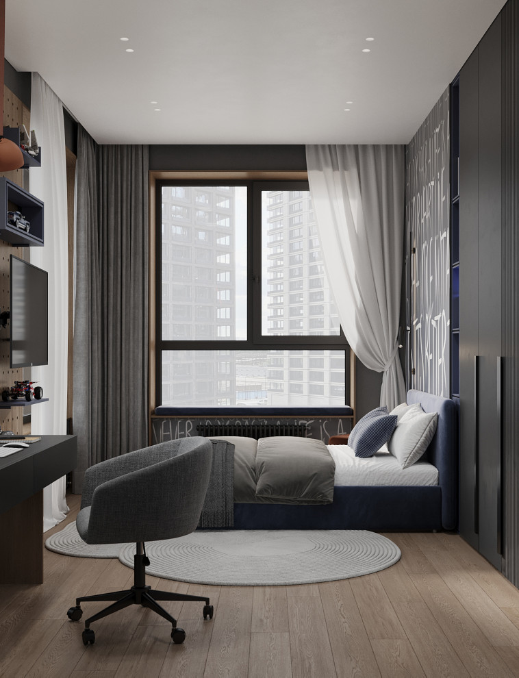 Брутальный интерьер квартиры 85 кв.м. в Москве. Проект