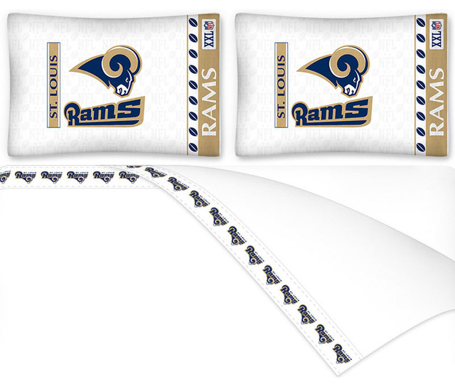 Nfl St Louis Rams Football Full Bed Sheet Set