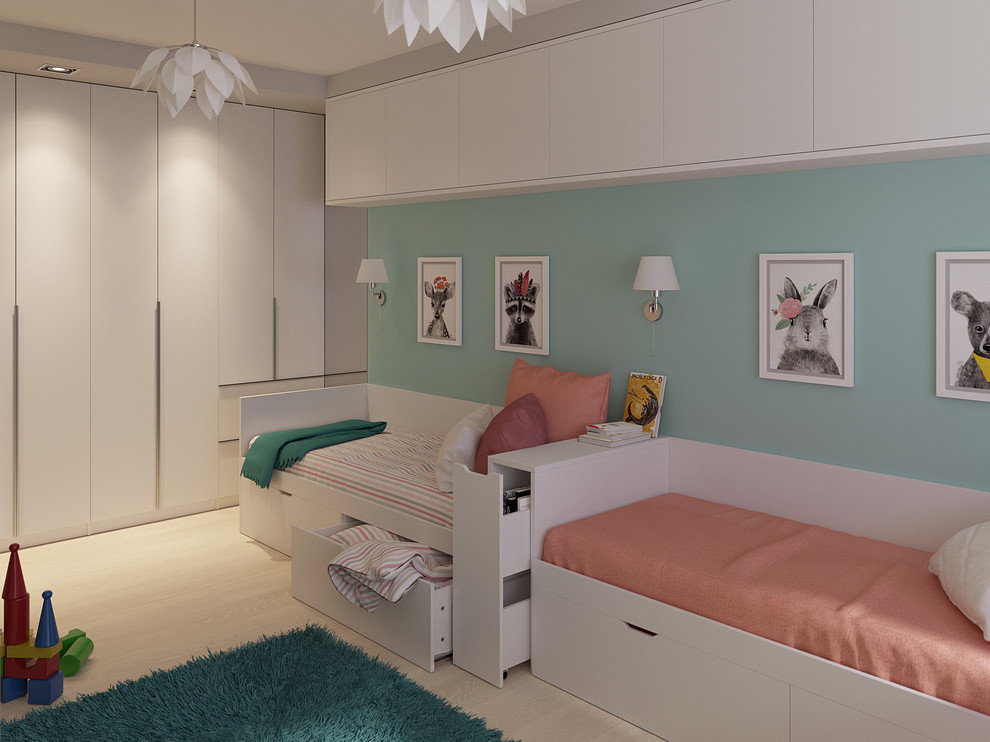 Светлая кварира с черными акцентами