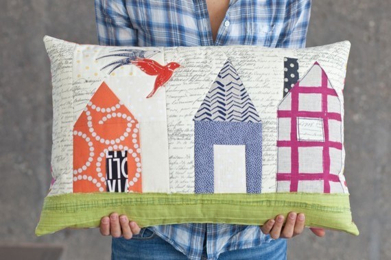 Wonky Little Houses Pillow Pattern