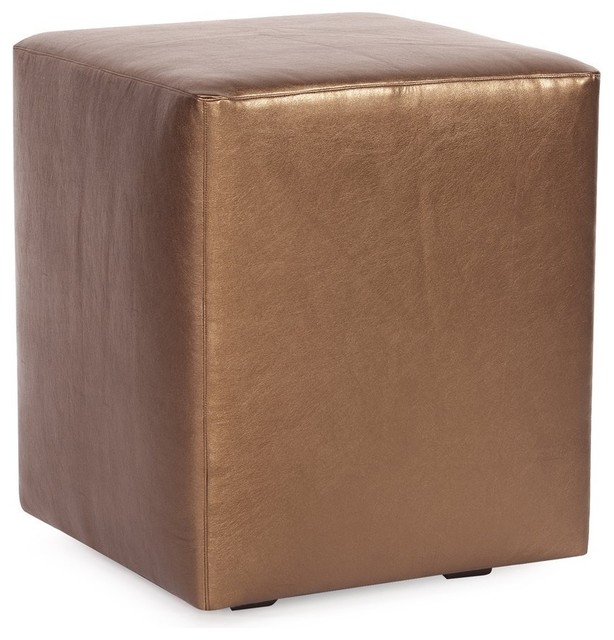 Howard Elliott Shimmer Bronze Universal Cube Ottoman