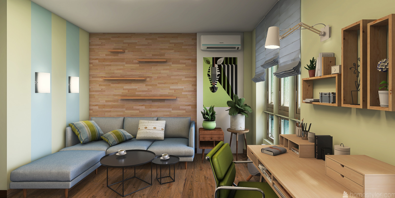 Квартира - студия для сдачи в аренду. Эскизный проект