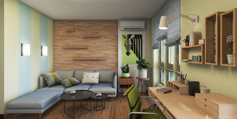 Квартира - студия для сдачи в аренду. Эскизный проект