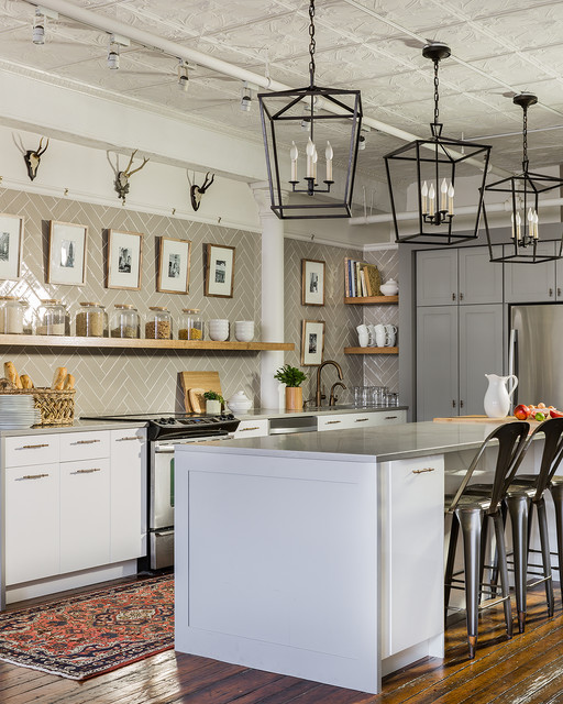 Sabbe Interior Design :: Leather District Loft Kitchen transitional-kitchen