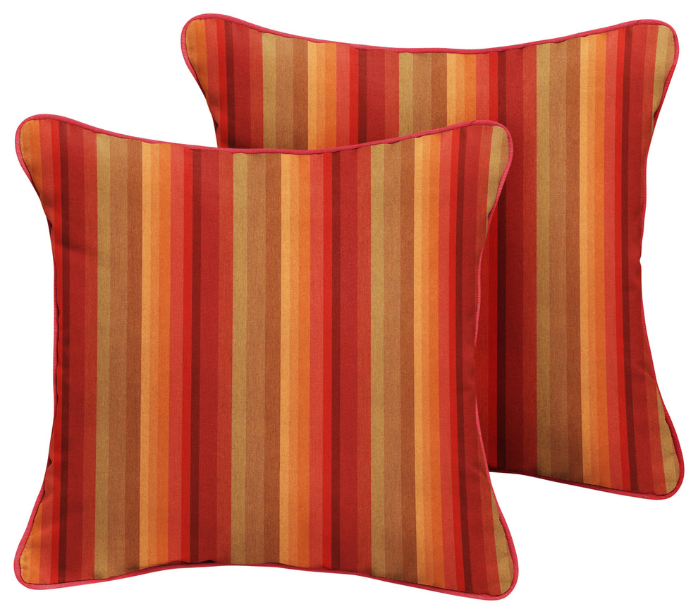 Talbot Sunbrella Outdoor Square Pillow Contemporary Outdoor