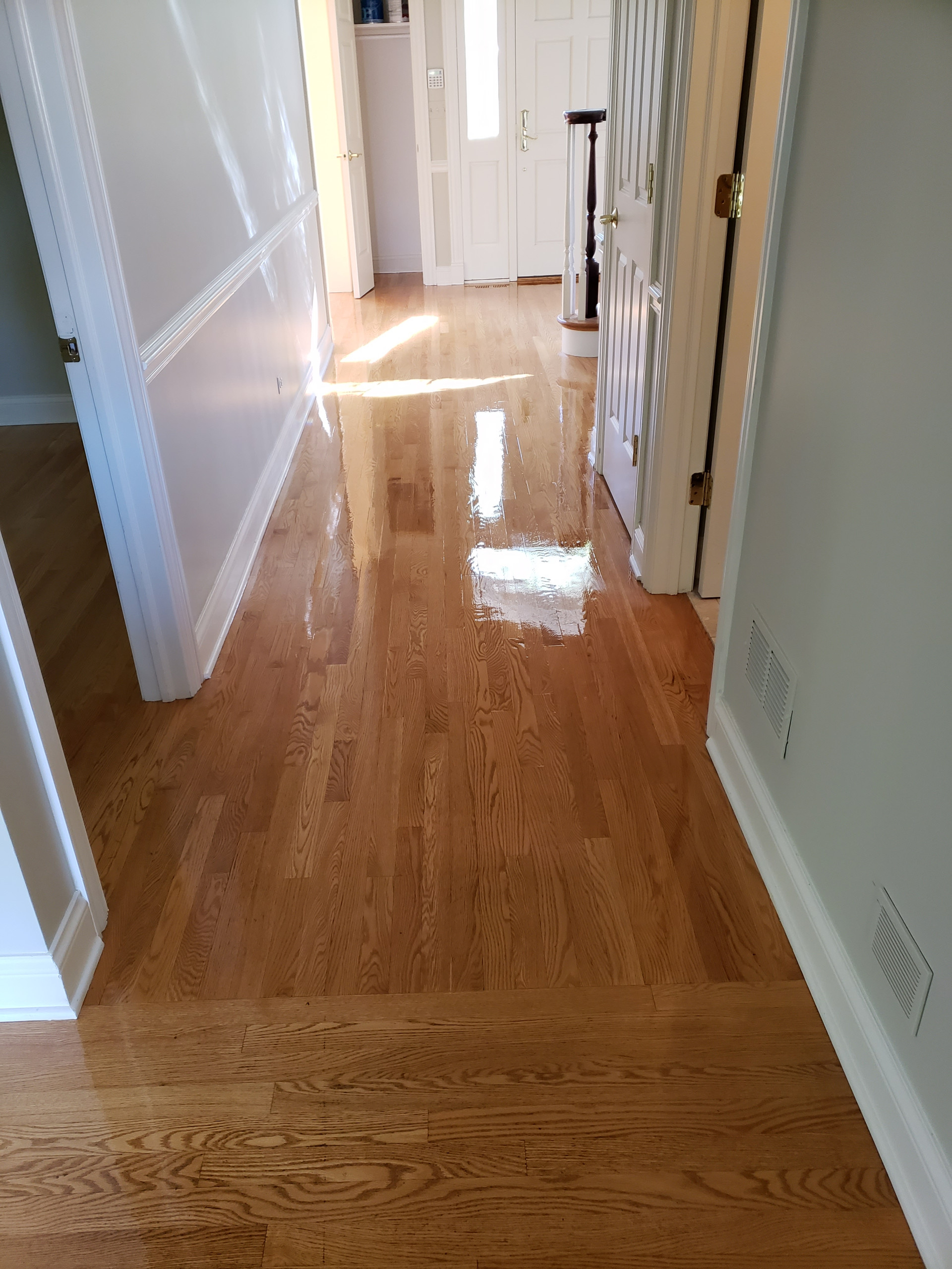 Winnetka, 2 and 1/4 red oak , natural matte polyurethane finish
