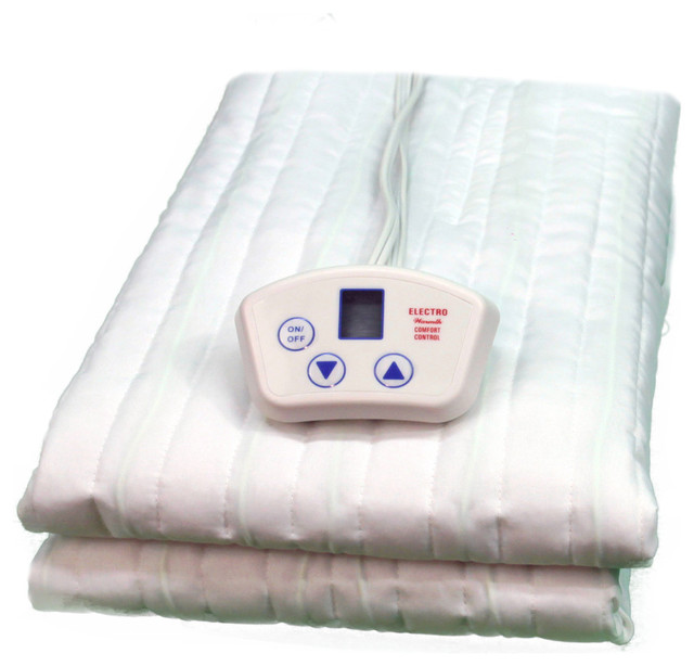 ElectroWarmth Twin ExtraLong Heated Mattress Pad, 38x84 Contemporary