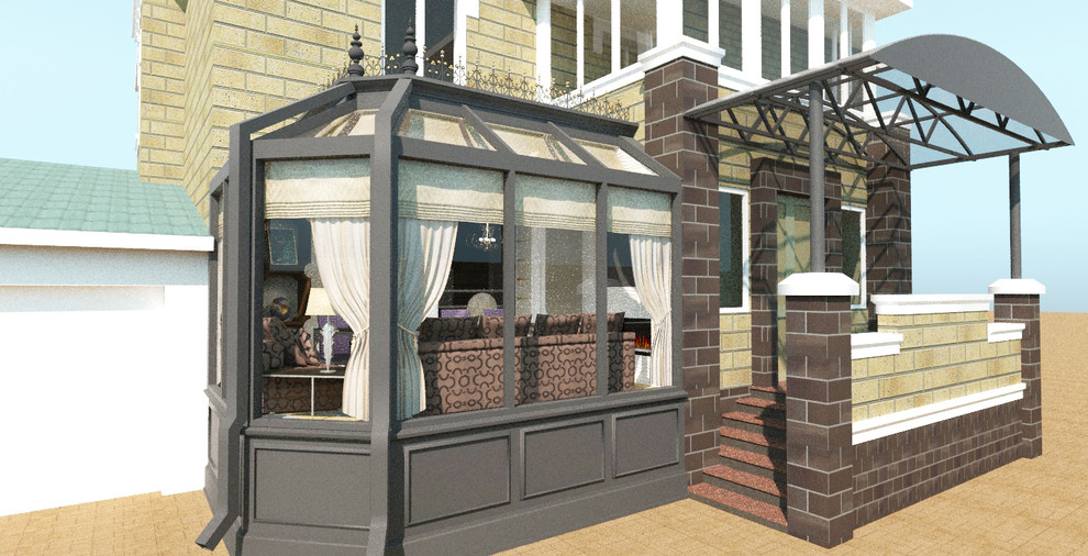 Пристрой к кухне коттеджа. г. Уфа, пос. 8 марта.