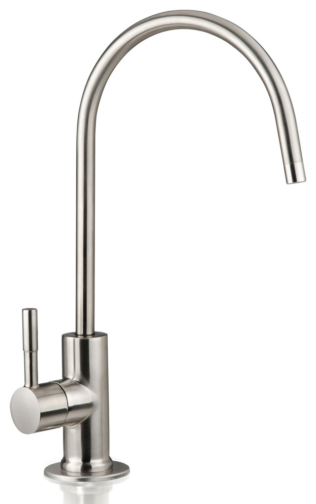 Lead-Free Heavy Duty Solid Brass Drinking Water Filter Faucet, Brushed Nickel
