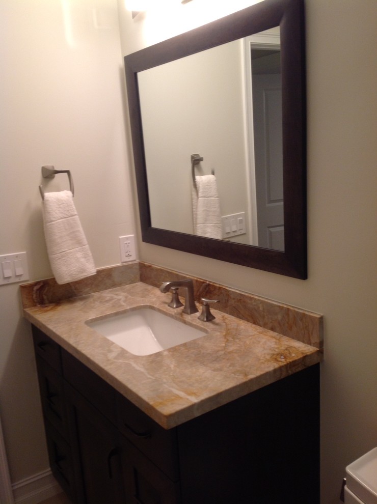 Inspiration for a transitional bathroom remodel in Miami