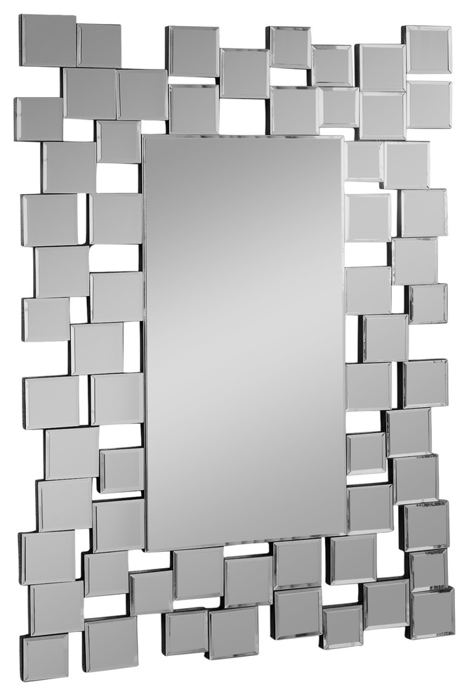 Aiden Rectangle Wall Mirror Contemporary Wall Mirrors by Abbyson Home Houzz