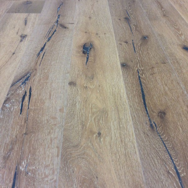 Wire Brushed, Smooth Fardella White Oak , 7.5" Wide Wood Flooring