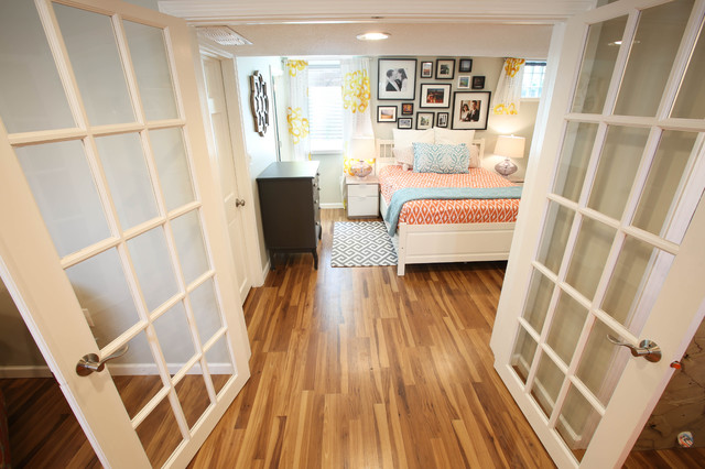 Transitional Basement di-transizione-camera-da-letto