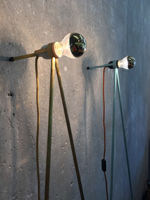 Lampe Deux industriel-salon