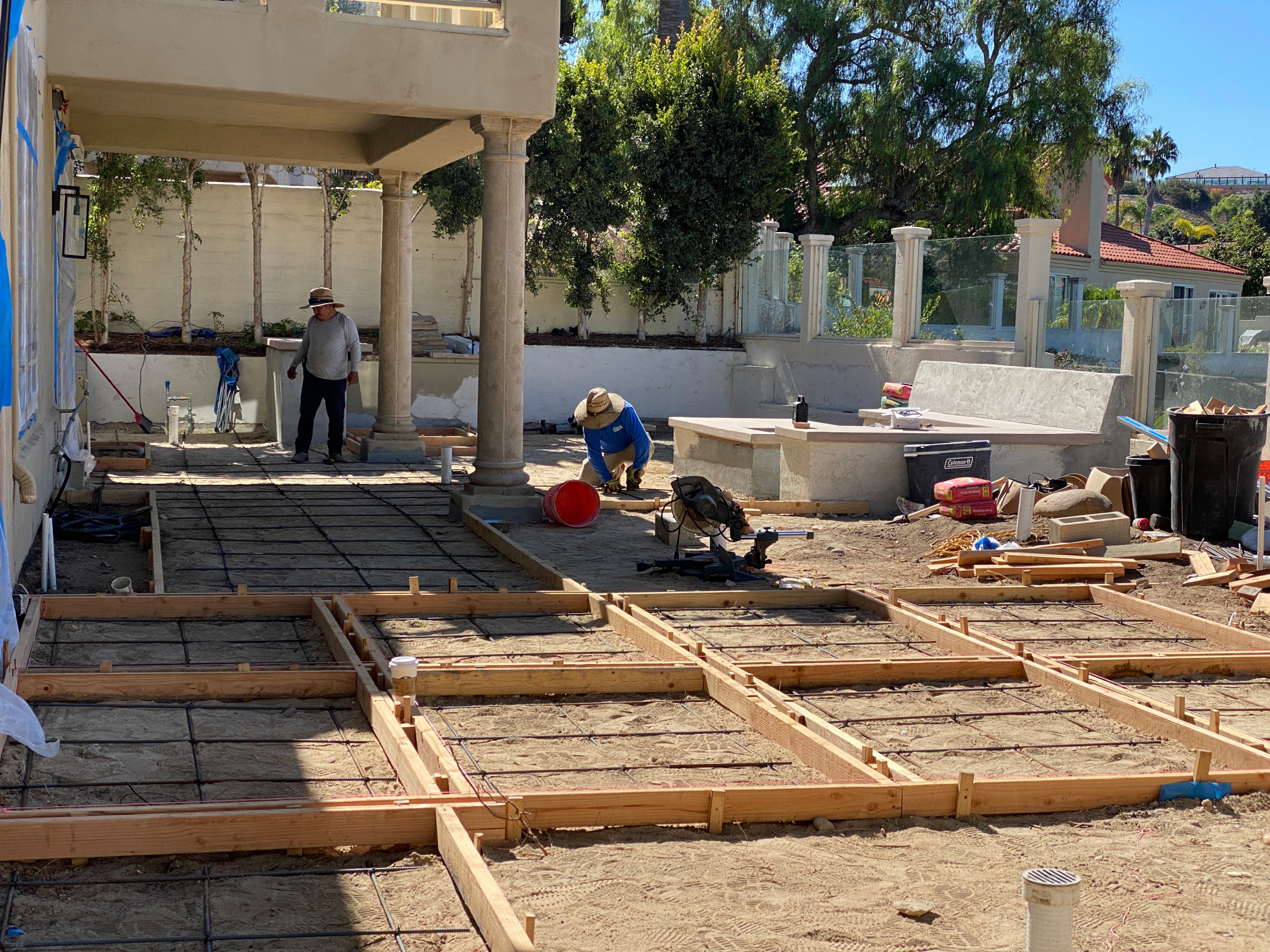 Forming for New Concrete in Rancho Santa Fe