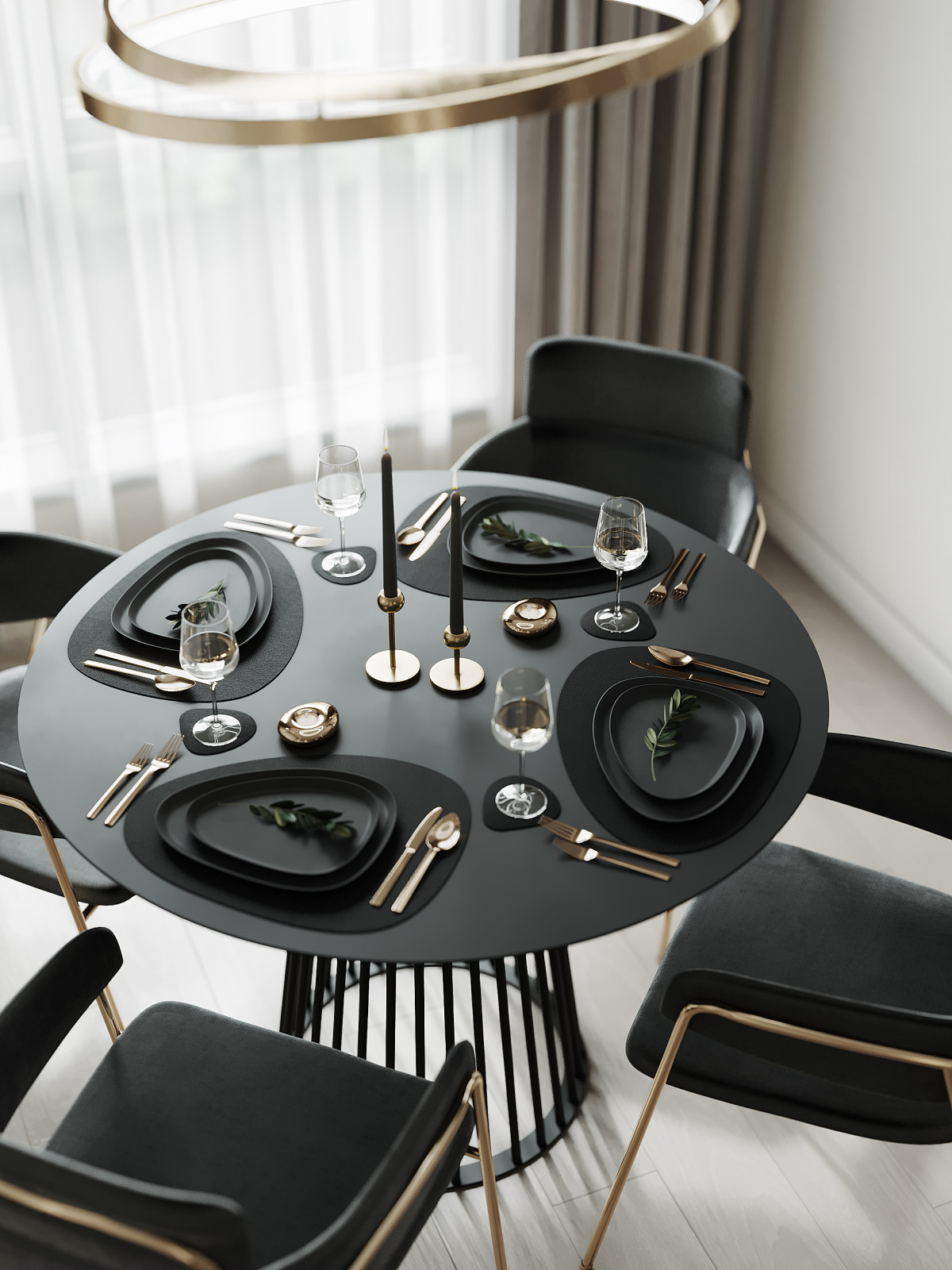 Дизайн-проект 3-комнатной картиры ЖК "Дом на Грота", 102 кв.м, Спб