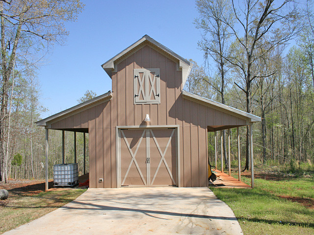 Design ideas for a traditional shed and granny flat in Atlanta.