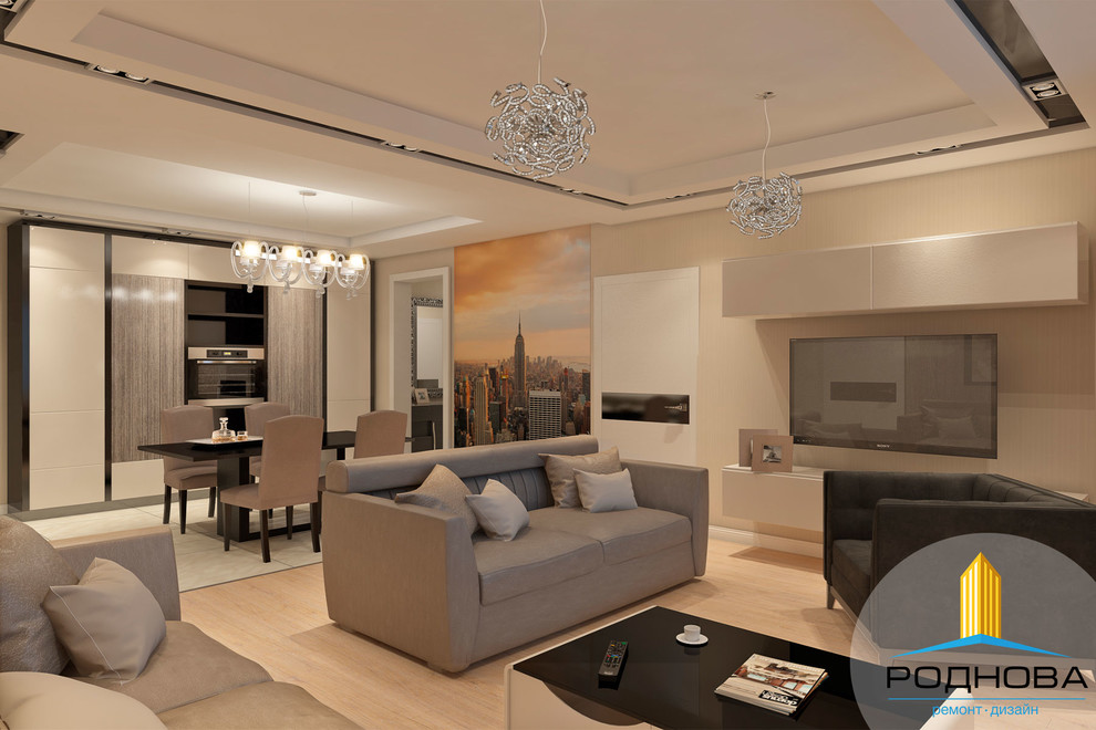 Дизайн проект 3-комн квартиры в ЖК Мичуринский