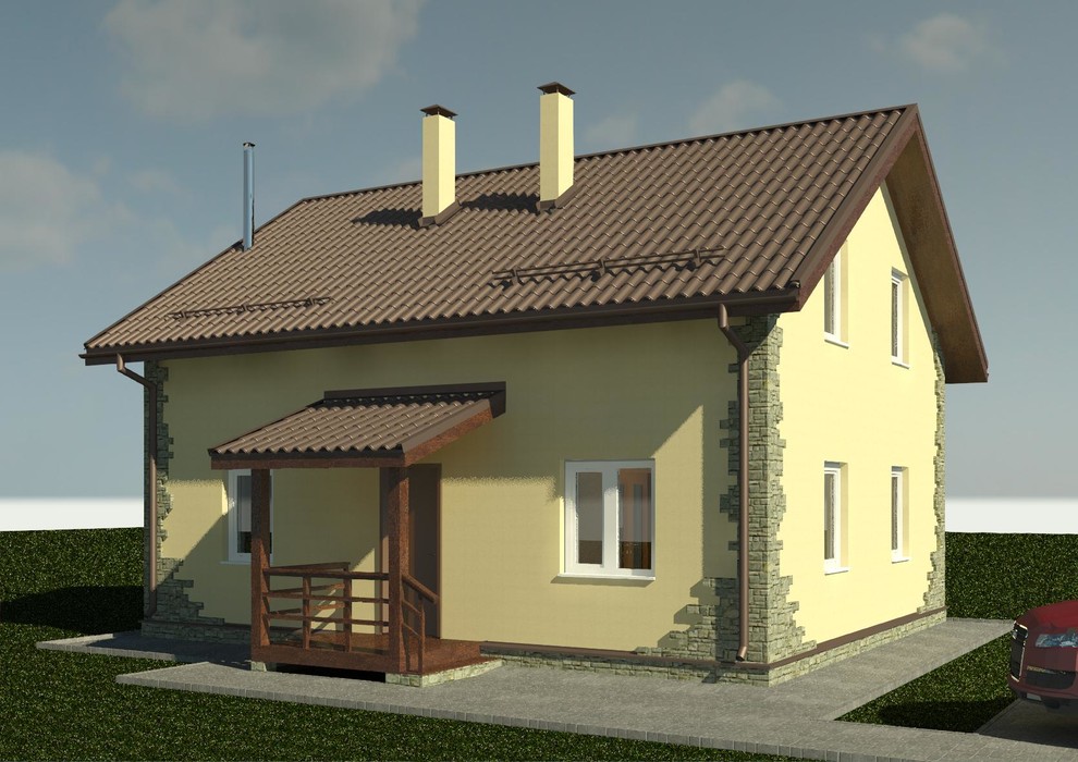 Проект дома из газобетона на 120 кв.м.