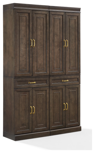 Stanton 2, Piece Kitchen Storage Pantry Cabinet Set, 2 Pantries