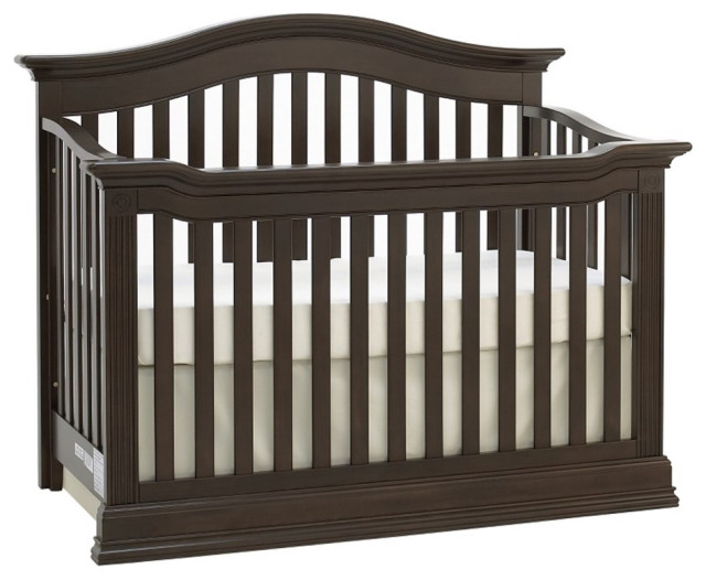 Baby Cache Montana Traditional Wood 4in1 Convertible Crib in Espresso
