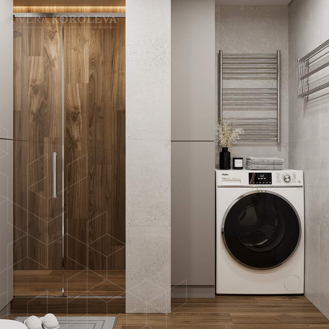 Лавандовая дымка: красивая и функциональная двушка 47 кв.м