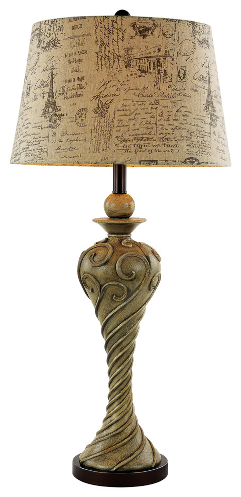 Trans Globe Lighting Vine & Leaf Brown Table Lamp
